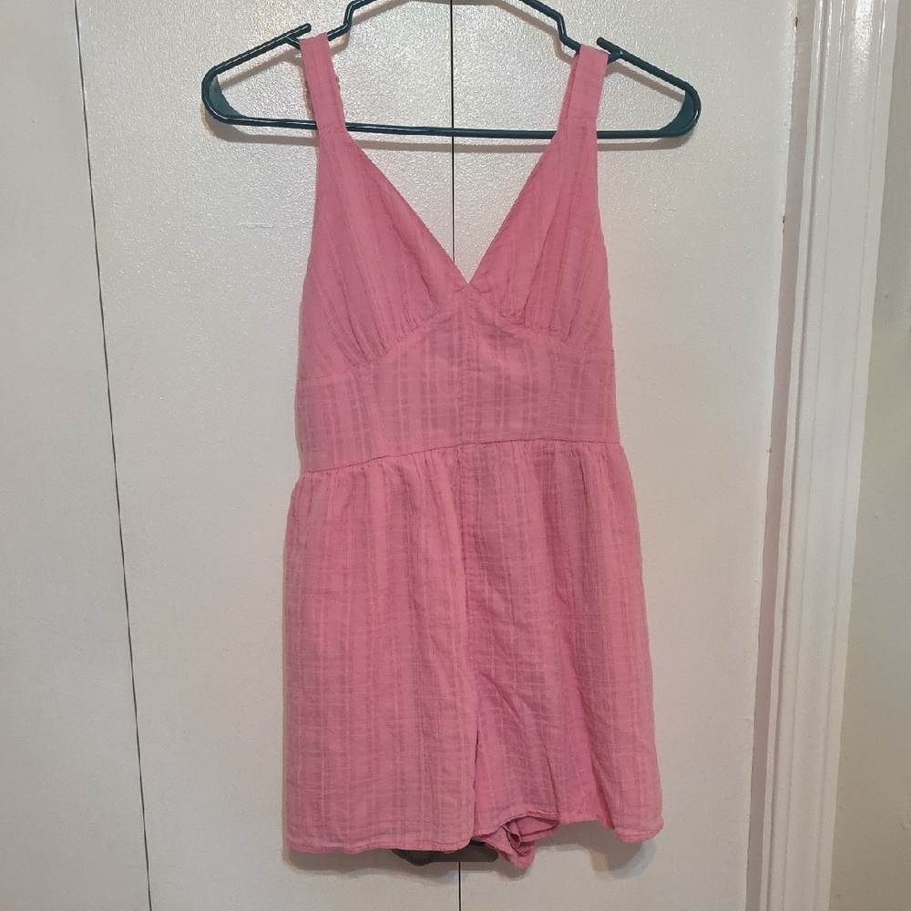 American Eagle Pink One Piece Romper